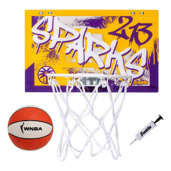 Franklin Sports WNBA LA Sparks Over the Door Basketball Hoop