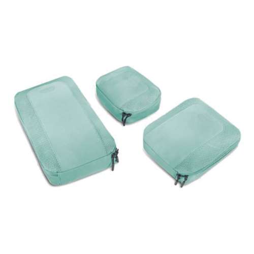 Travelon Set of 2 Compression Packing Cubes- Teal - Just Bags