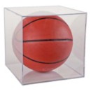 Ballqube Clear Basketball Two Piece Display Case