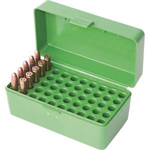 Frankford Hinge Top Rifle Ammo Boxes 50 round Ammunition Storage