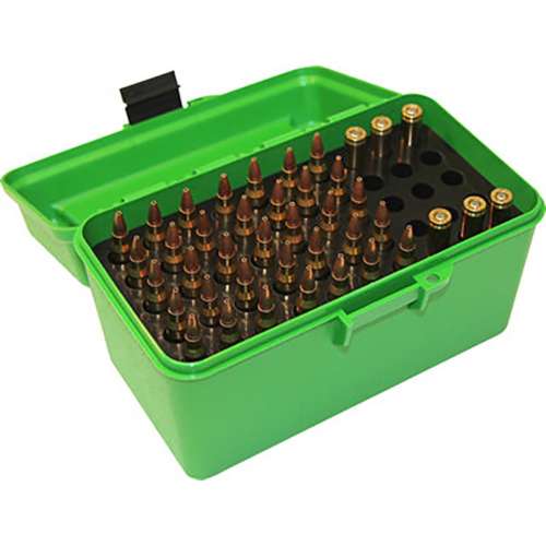 MTM  Deluxe Ammo Box 50 Round Handle 223 Rem 204 Ruger