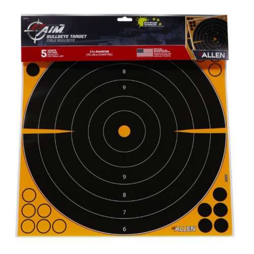 Allen EZ-Aim Adhesive Splash Bullseye Target 5 Pack