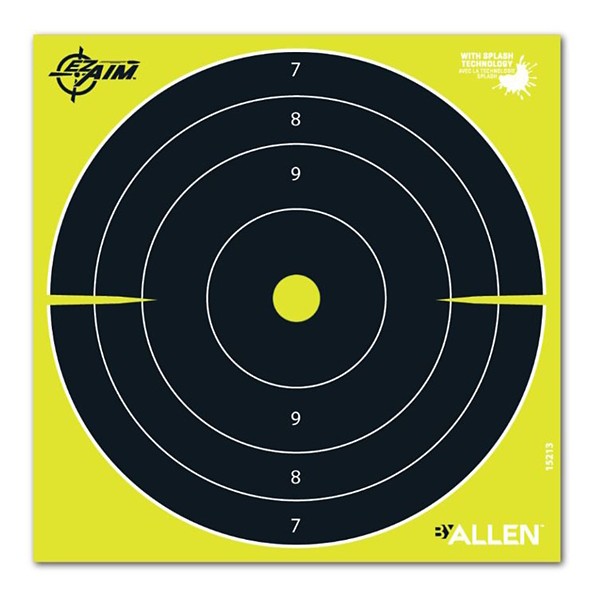 Allen EZ-Aim Non-Adhesive Splash Bullseye Target 25 Pack