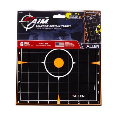 Allen EZ-Aim Adhesive Splash Sight-In Target 6 Pack