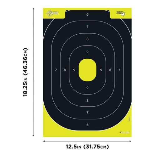 EZ Aim Splash Reactive Paper Silhouette Trainer Shooting Targets - 30 Pack