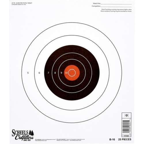 Scheel's SlowFire Pistol Shooting Target