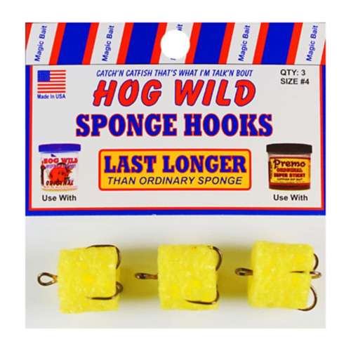 Magic Bait Hog Wild Sponge Hooks 3 Pack