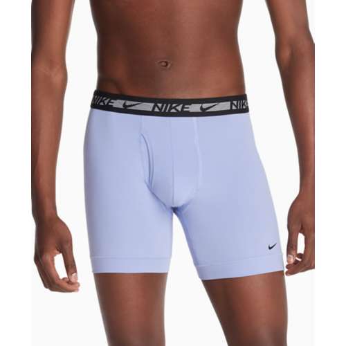 Nike Sngl Boxer Brief Essential Micro Mens Boxer Briefs Size Xl, Color:  Grey/White/Black