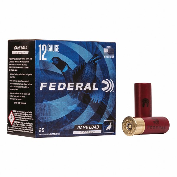 FEDERAL Game Load Upland Hi-Brass 12 Gauge Shotshells