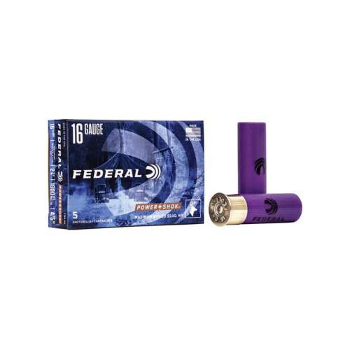 Federal Power-Shok Rifled Slug 16 Gauge Shotshells