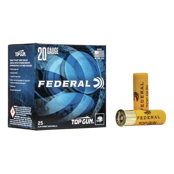 FEDERAL Top Gun Target Load Lead 20 Gauge Shotshells