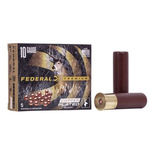 Federal Premium Copper Plated Buckshot 10 Gauge Shotshells