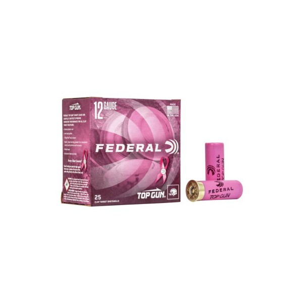 FEDERAL Top Gun Target Load Pink 12 Gauge Shotshells