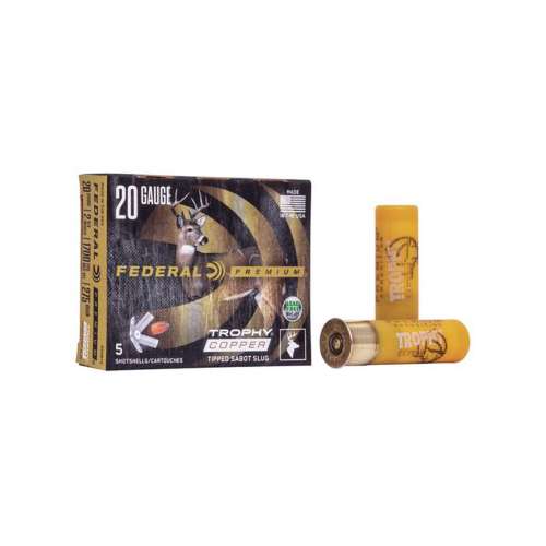 Federal Premium Trophy Copper Sabot Slug 20 Gauge Shotshells