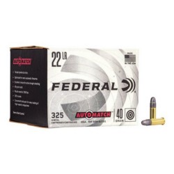 Federal AutoMatch Rimfire 22LR Ammunition 325 Round Box