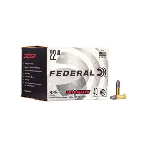 Federal Ammo 22LR Automatch 40gr Solid 325/box