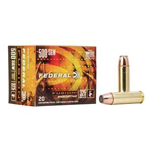 Federal Fusion Handgun Hunting Ammunition 20 Round Box