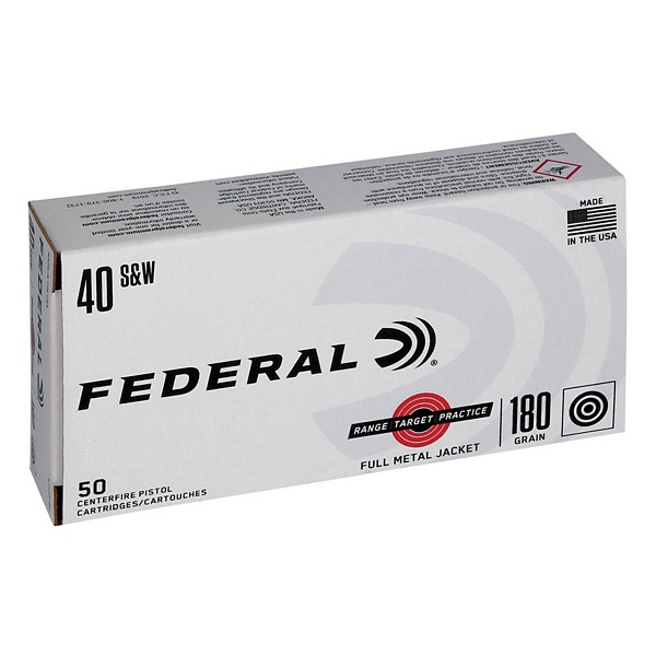 FEDERAL Range Target Practice FMJ Handgun Ammunition