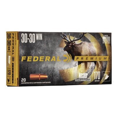 Federal Premium Nosler Partition 30-30 Winchester Rifle Ammunition 20 ...