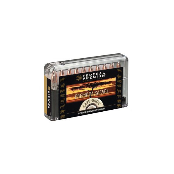 FEDERAL Cape Shok 375 H&H Mag 300gr Trophy Bonded Bear Claw Rifle Ammunition