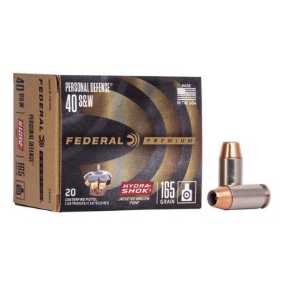 Federal Premium Personal Defense Hydra-Shok Pistol Ammunition 20 Round Box