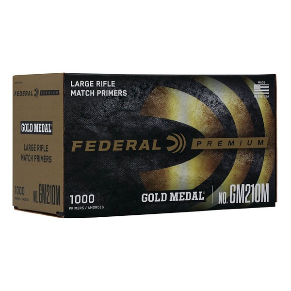 FEDERAL Premium Gold Medal Large Rifle Match .210 Primer Brick