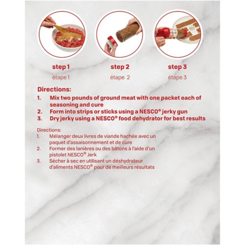 NESCO Cracked Pepper and Garlic Spice Jerky Seasoning - Primary Image