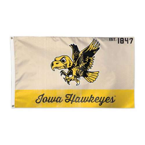 Wincraft Iowa Hawkeyes Herky 3'x5' Deluxe Retro Flag