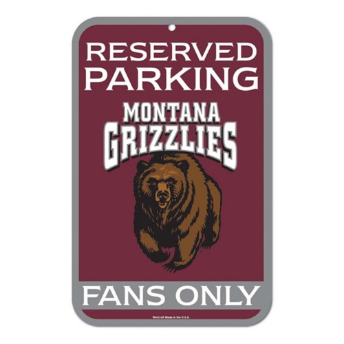 Wincraft Montana Grizzlies 11"x17" Reserved Parking Sign - Primary Image