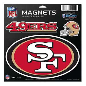 Officially Licensed NFL San Francisco 49ers Large Team Logo Magnet