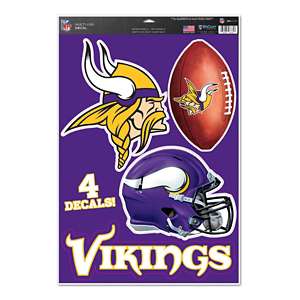 WinCraft Minnesota Vikings Decal 5x6 Ultra Color