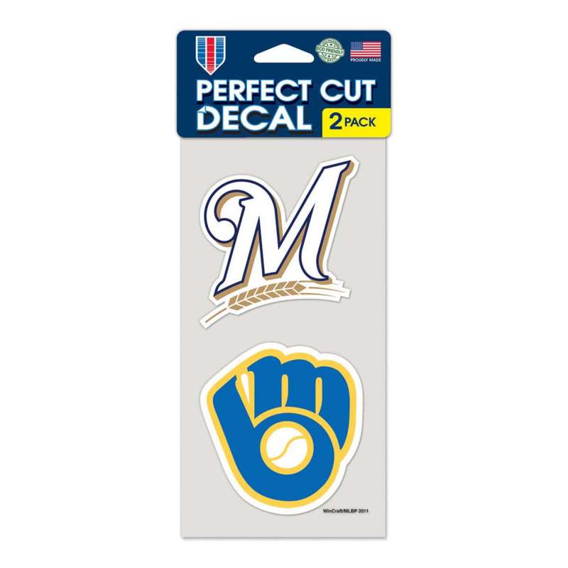 Wincraft Milwaukee Brewers 4X8 Perfect Cut Decal