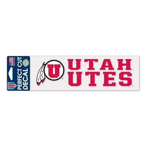 Utah Utes 3-Pack Fan Decals - Officially Licensed Vinyl Stickers, About 3.5" Each, Self-Adhesive