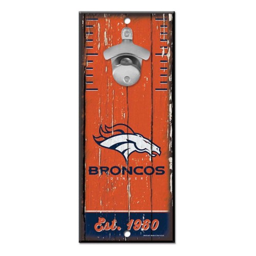 Wincraft Denver Broncos 5"x11" Bottle Opener Sign - Primary Image
