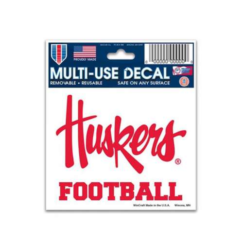 Wincraft Nebraska Cornhuskers Football 3"x4" Decal