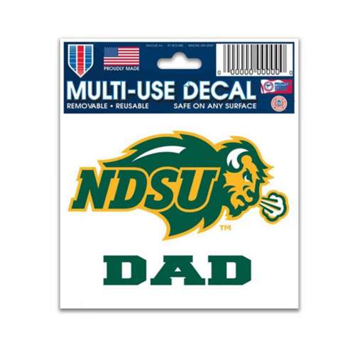 Wincraft North Dakota State Bison Dad 3"x4" Decal