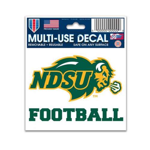 Wincraft North Dakota State Bison Football 3"x4" Decal