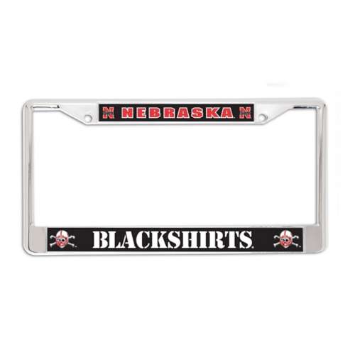 Wincraft Nebraska Cornhuskers Blackshirts Metal License Plate Frame