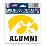 Wincraft Iowa Hawkeyes Alumni 3"x4" Multi Use Decal - Thumbnail 1 of 2