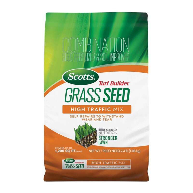 Scotts Turf Builders Grass Seed High Traffic Mix 2.4 lb