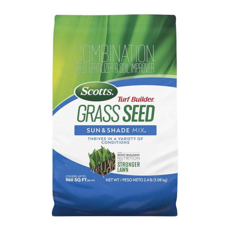 Scotts Turf Builder Grass Seed Sun & Shade Mix 2.4 lb