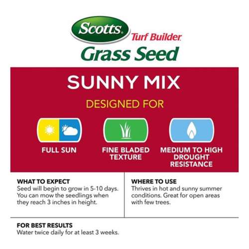 Scotts Turf Builder Mixed Full Sun Grass Seed 3 lb