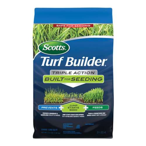 Scotts Turf Builder Triple Action Built for Seeding Pre Emergent Preventer & Fertilizer Lawn Fertili 1000sq ft