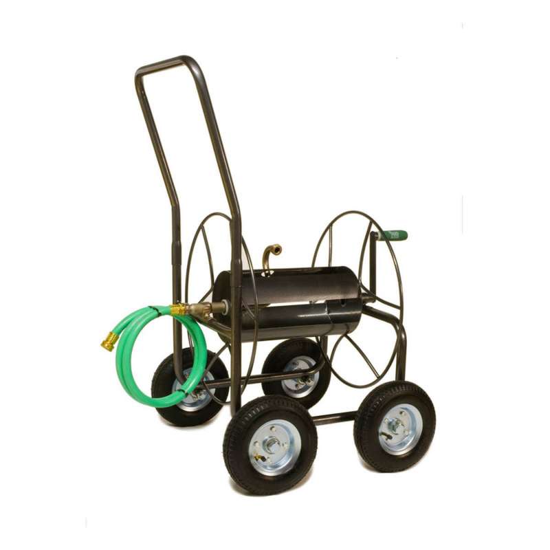 Yard Butler 400 ft. Silver Wheeled Hose Reel Cart