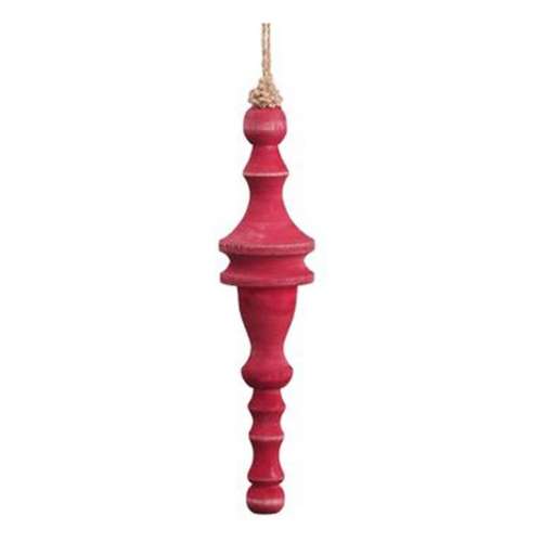 Allstate Floral 9" Wood Finial Ornament