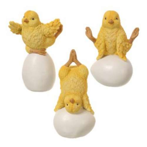 Allstate Floral Yoga Chick Figurine (Styles May Vary)
