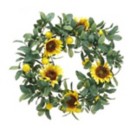 Allstate Floral Sunglower, Lemon and Olive Wreath
