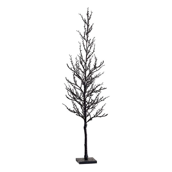 Allstate Floral 40in Glittered Twig Tree on Stand with USB Light