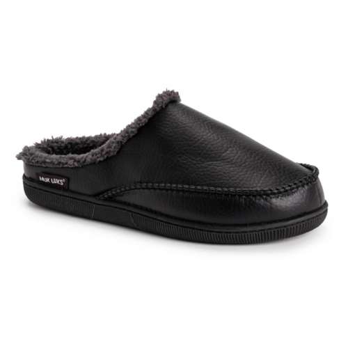 Men's Muk Luks Faux Leather Clog Slippers