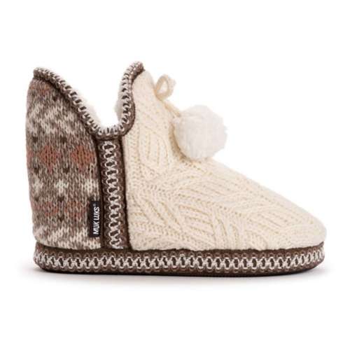 Women's muk luks hot sale amira bootie slippers